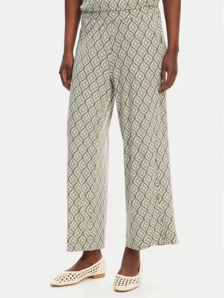 Olsen Штани з тканини зелений