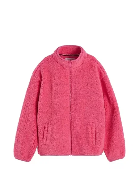 Kurtka dziecięca Tommy Hilfiger różowa