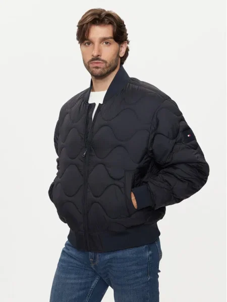 Tommy Hilfiger Bundy bomber Tmavomodrá
