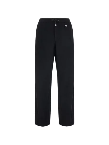 Pantaloni Wooyoungmi din fleece negru