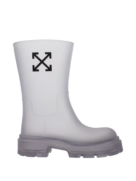 Cizme scurte Off-white alb