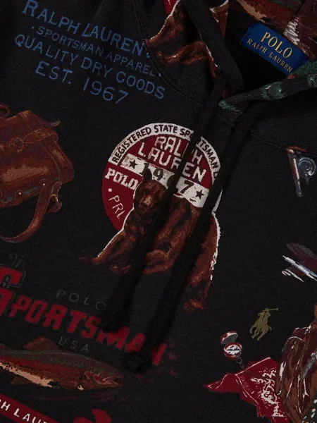 Majica Polo Ralph Lauren s cvjetnim printom plava