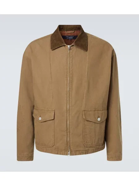 Jakna Comme Des Garcons Homme iz rebrastega žameta bež