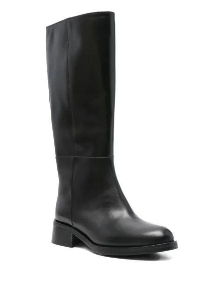Botine L Arianna din piele negru