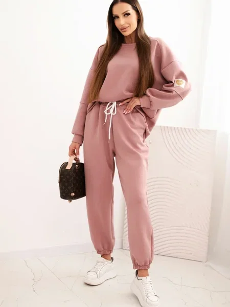 Pantaloni Kesi Włoski cu inscripții alb