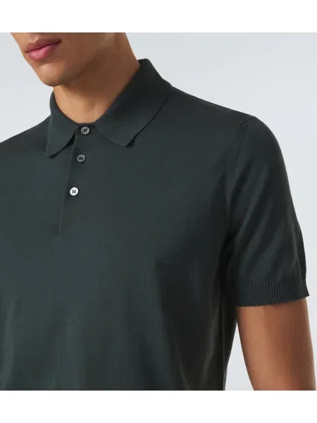 Hodvábna polokošeľa Dunhill zelená