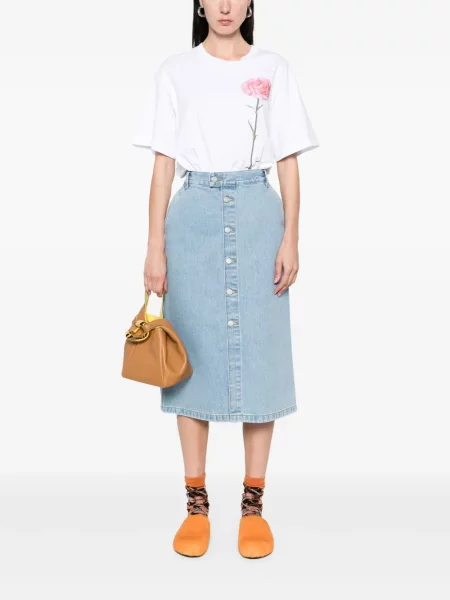 Fustă midi Carhartt Wip albastru