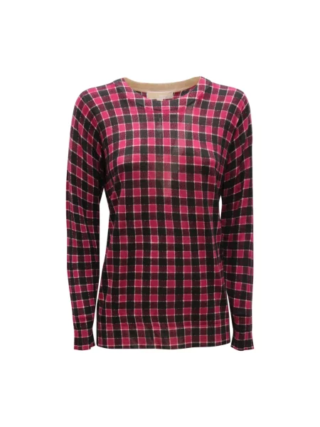 Sweter Michael Kors wełniany fioletowy