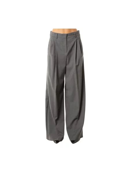 Spodnie Weekend Max Mara wełniane szare