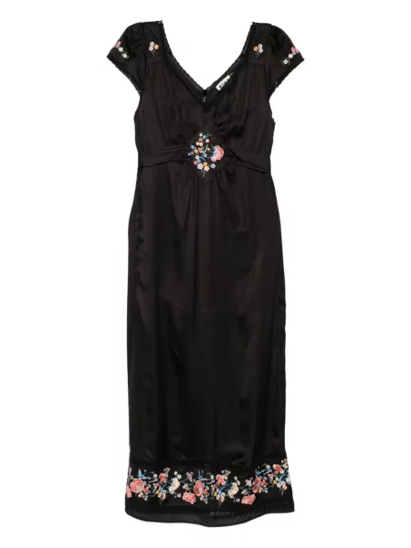 Костюм миди рокля Rixo до коляното черно