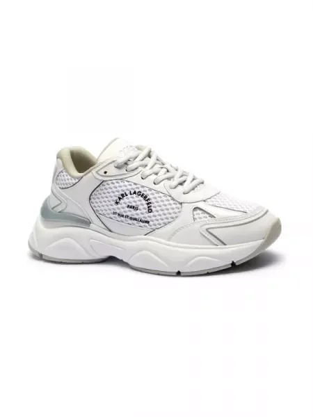Karl Lagerfeld Sneakers tornacipő KOMET Maison bőr hozzáadásával fehér