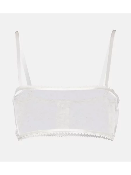Sutien Wardrobe.nyc din dantelă alb