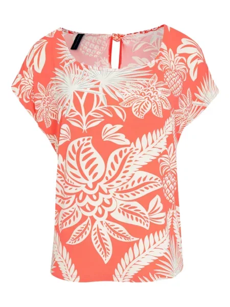 Koszulka Lygia & Nanny w kwiatki pomarańczowa