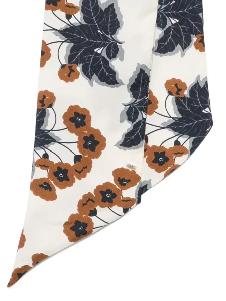 Fular Laura Urbinati cu model floral cu imagine