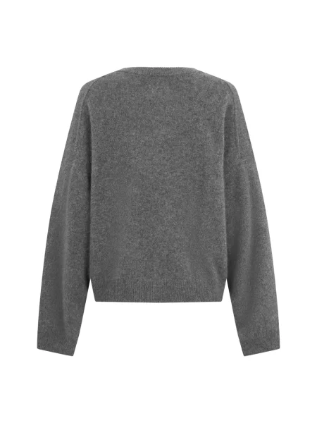 Sweter Loulou De Saison wełniany szary