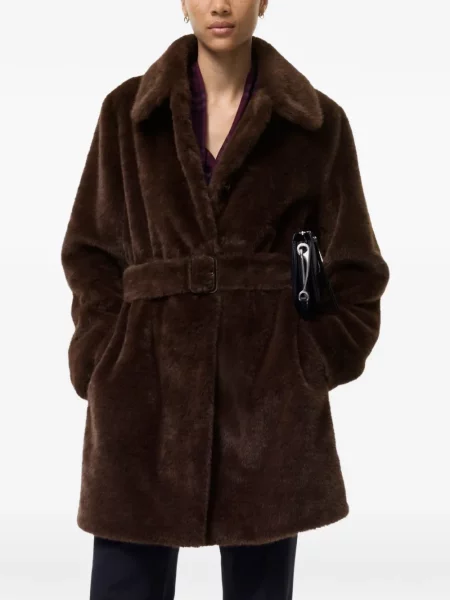 Kožuch Burberry hnedá