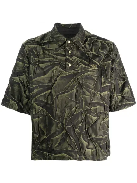 Поло тениска 4sdesigns бродирана зелено