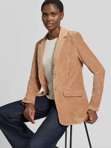 Żakiet o kroju slim fit z sztruksu model TAMARY' Ichi