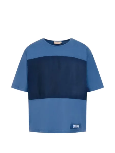 Tričko Marni s autogramem modré