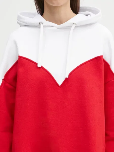 Свитер Fiorucci с капюшоном с сердечками белый