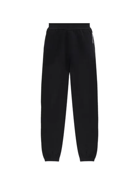 Pantaloni Jil Sander cu imagine alergare negru