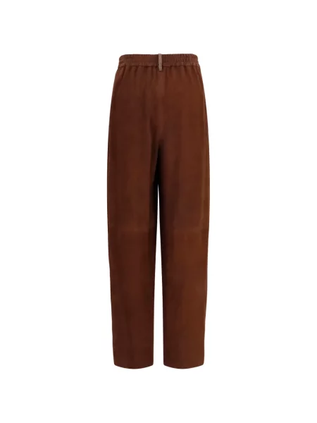 Pantaloni Fabiana Filippi din piele maro