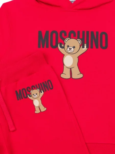 Komplet dresowy dziecięcy Moschino czerwony