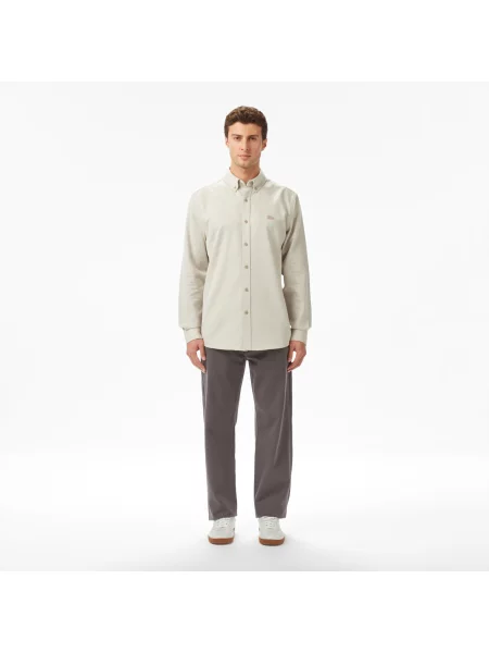 Lacoste Spodnie Regular Fit Ciemnoszare szary