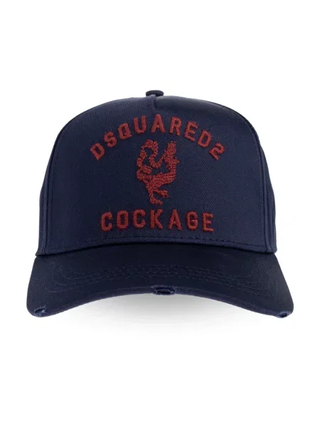 Czapka z daszkiem Dsquared2 niebieska