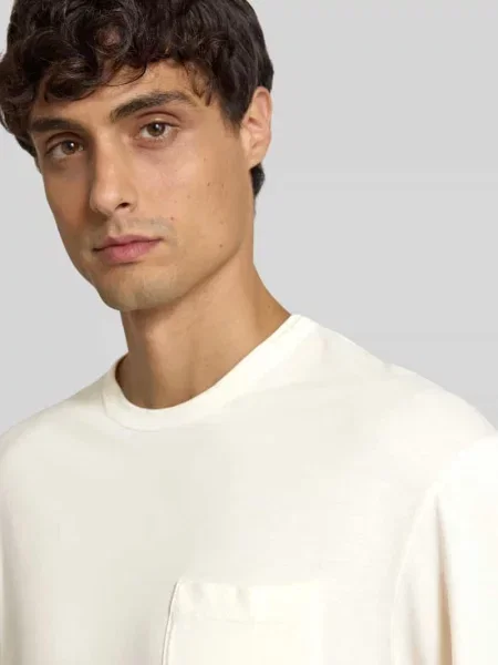 T-shirt o kroju regular fit z mieszanki lyocellu Officine Generale biała