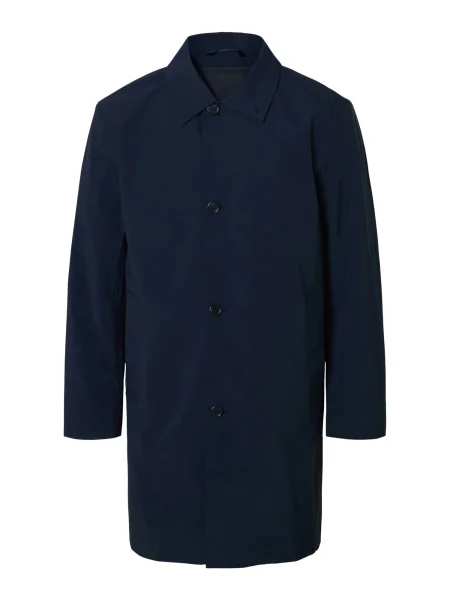 SELECTED Palton de primăvară-toamnă SLHSILAS noapte albastru