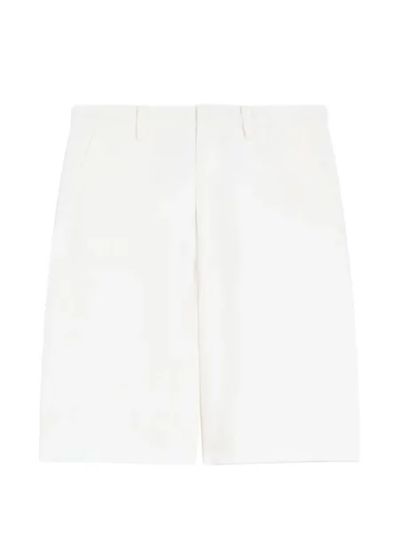 Pantaloni scurți 's Max Mara cu talie înaltă alb