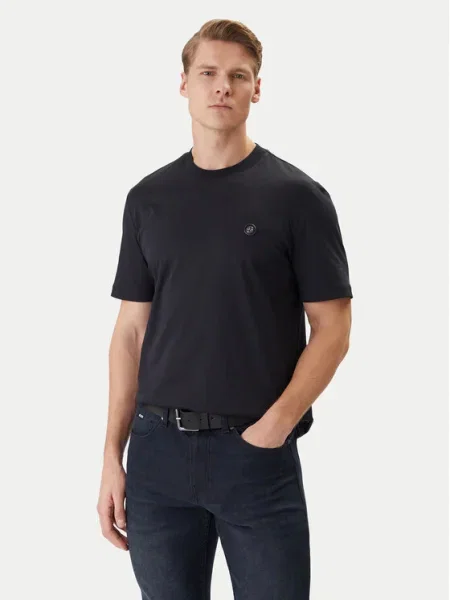 BOSS Tricou Bleumarin negru