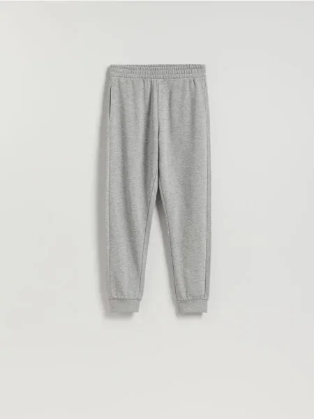 Reserved Спортивні штани зі шнурком світло-сірий сірі