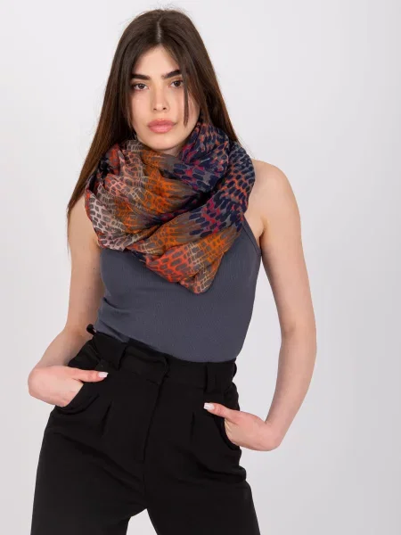 Fular Fashionhunters cu imagine albastru