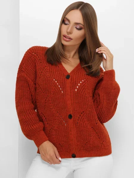 Кардиган MarSe вовна/акрил коричневий