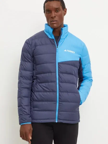 Пухено спортно яке adidas TERREX Multi преходен модел тъмносиньо