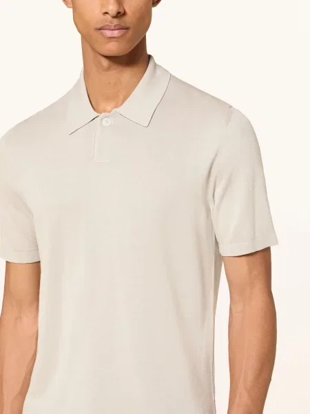 Marc O'polo Pletené Polo Tričko světle šedá