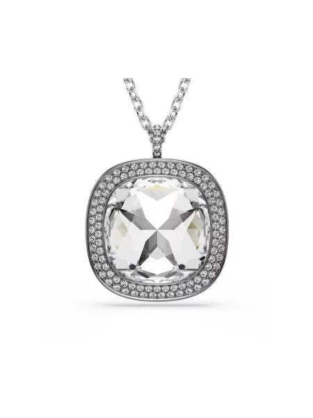 Swarovski naszyjnik z kryształem Swarovski UNA szary