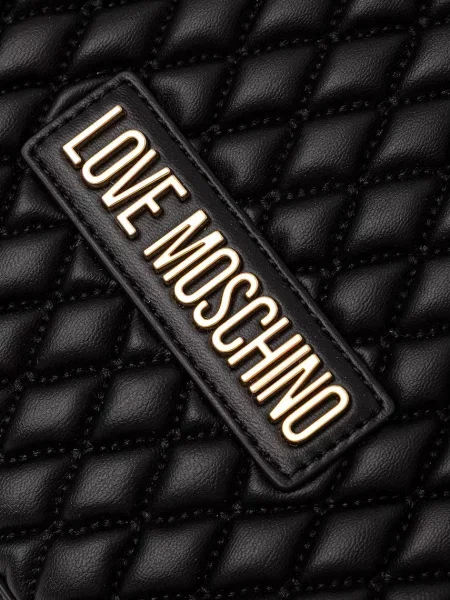 Кожаная сумка шоппер Love Moschino