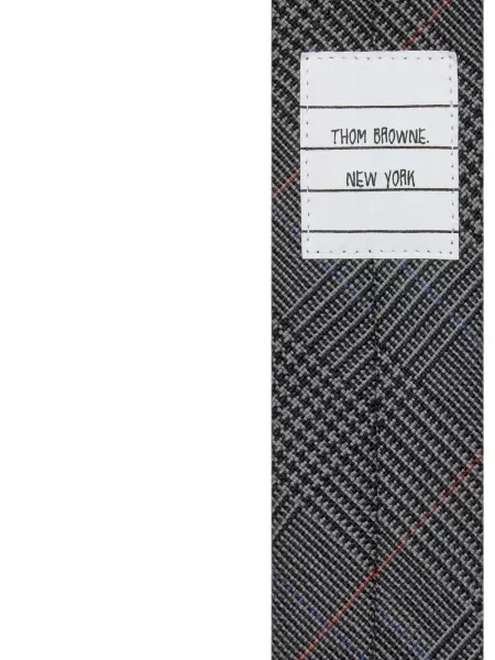 Cravată Thom Browne de lână gri
