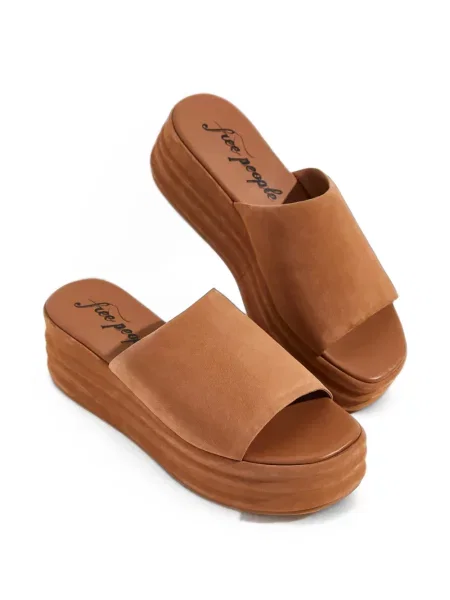 Sandale Free People cu platformă maro