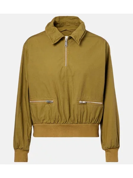 Яке Prada поплин зелено