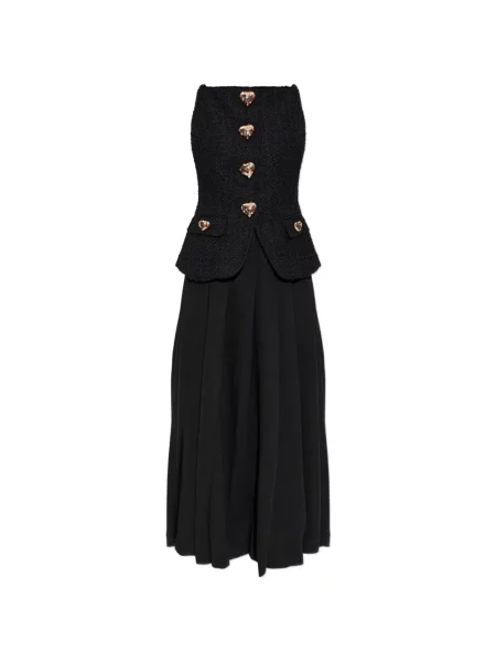 Rochie Self-portrait cu motiv cu inimi negru