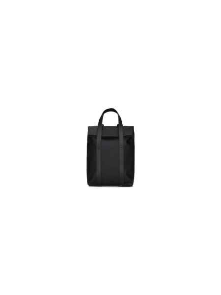 Rains plecak 2 Way Tote Backpack Mini duży gładki czarny