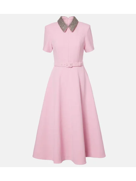 Sukienka midi Rebecca Vallance do kolan garniturowa różowa