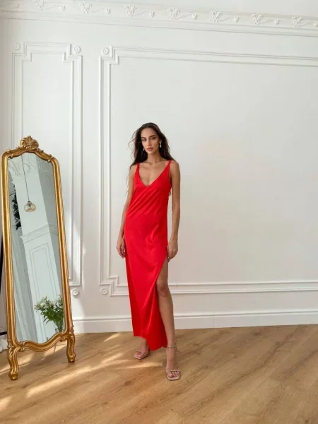 Сарафан Milirud шовк червоний