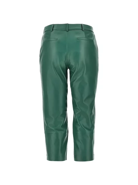 Кожени панталон The Frankie Shop зелено