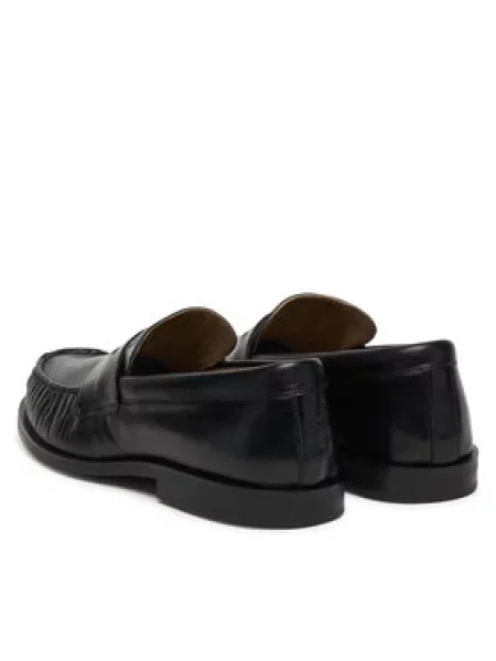 Loaferice Calvin Klein Ess Rubber Loafer Wr Pol Lth crna