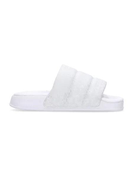 Klapki Adidas żakardowe biznesowe białe